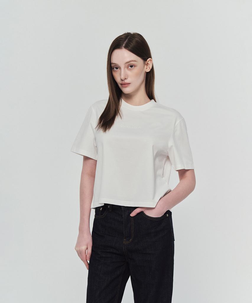 DUVETICA Mirasol Crop (Light Ivory) (Women'S Short Sleeve T-Shirt)