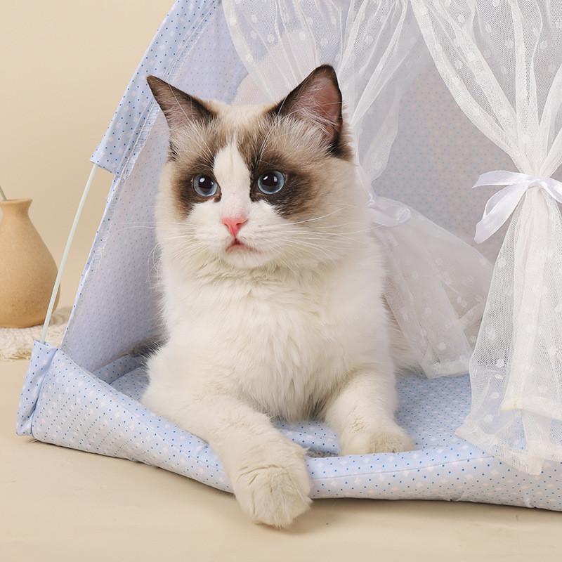 Cute Pink Rabbit S Pet Tent Foldable Washable Cat House Small Dog Bed