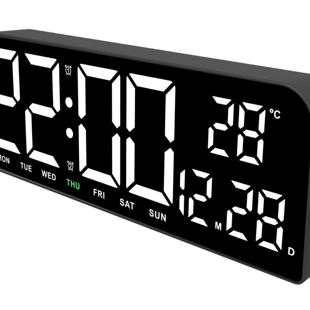 Modern Minimalist Digital Led Desk Clock With Alarm And Calendar For Home Office Decor