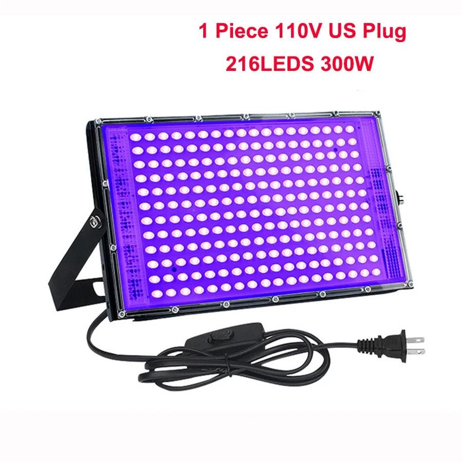 300-W-UV-Schwarzlicht-UV-Härtungslampe, 216-LED-Fluoreszenz-Detektionslampe, schattenfreies UV-Härtungslicht für Harzkleber, 3D-Druck