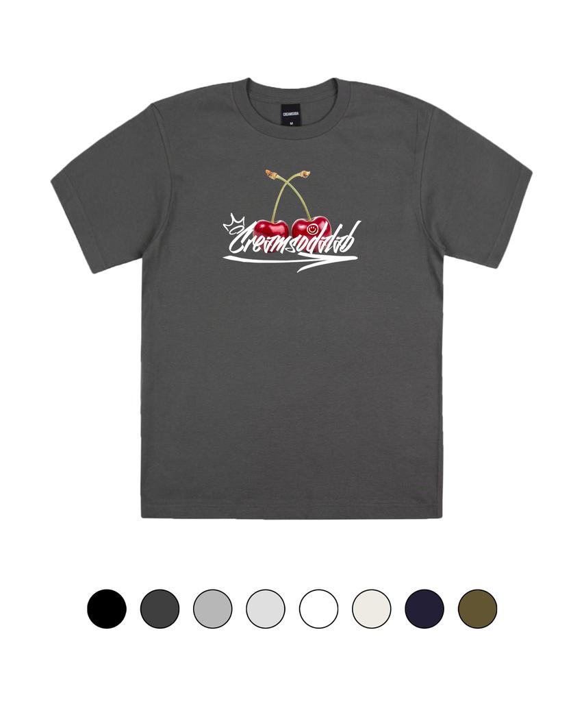 CREAM SODA LAB Cherry Logo Short Sleeve T-Shirt (Type A)