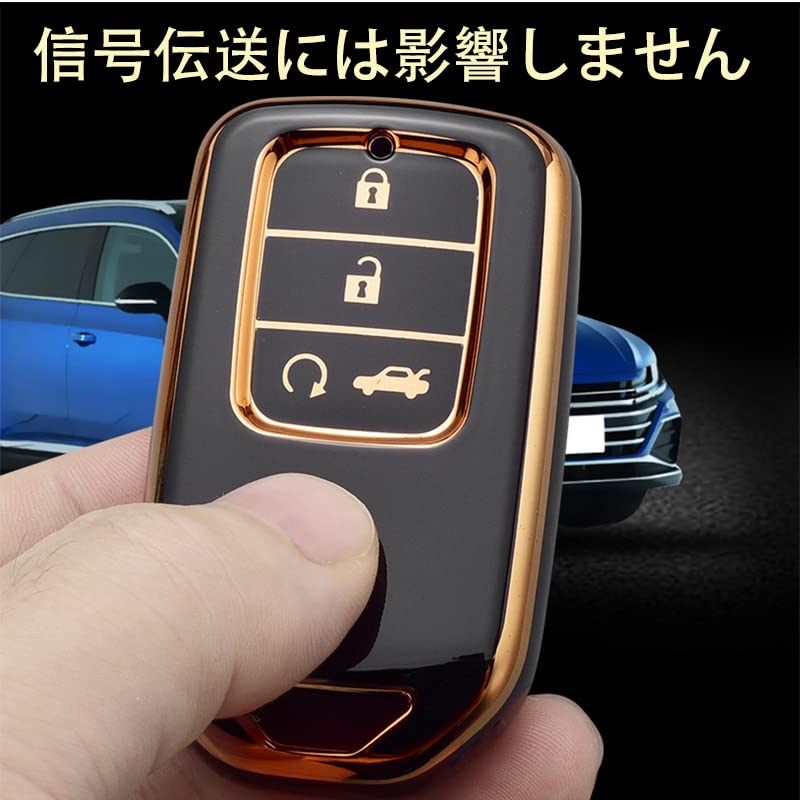 Fumezu Key Case for Honda, Compatible with New Fit Shuttle Vezel Jade Step Wagon,