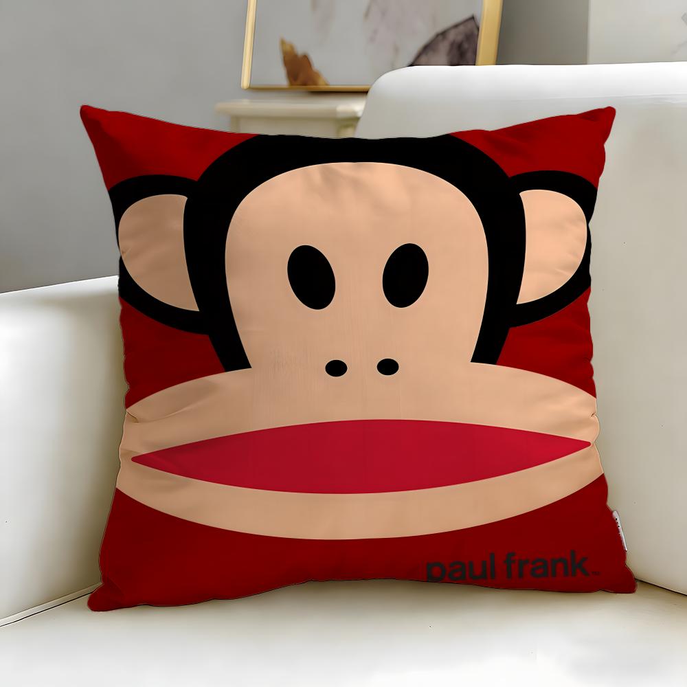 classic brand Paul Frank Cushion Cover Soft & Easy-Wash Pillow Case – Versatile for Couch, Bed, Travel and Office