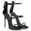 Women's 2025 Summer New High Heels Fashion Sexy Open Toe Fine Heeled Sandals Luxury High Quality Banquet Zipper Super High Heels