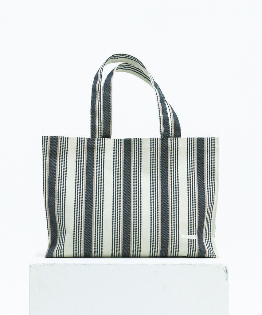 Winder Market Tote Bag - Black Stripe