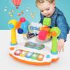 Elektronisk orgelleksak Tidig utbildning Babyaktivitetspaket Piano 5 tangenter Tangentbord Musikleksaker för barn Musikinstrument med ljus