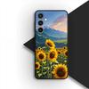 Cover for Samsung Galaxy S10 S8 S9 Plus A33 A34 A31 70 A71 A72 Note 20 9 8 S10E Phone Case Sunflower Yellow Flower Butterfly