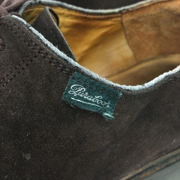 Paraboot CHAMBORD Suede U-Tip Shoes Brown Size 12R Men's(USED)