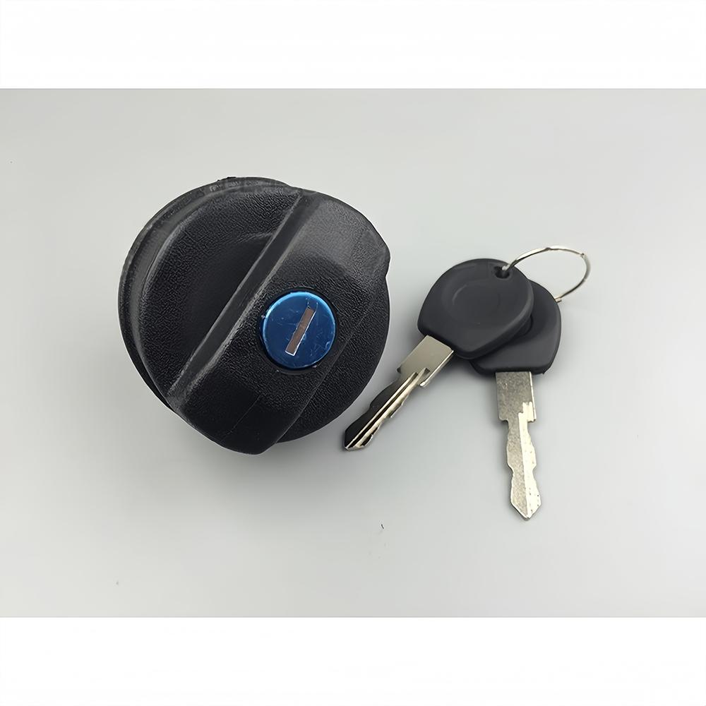 1set Fuel Tank Filler Cap with 2 Keys Black ABS Petrol Locking Lid Fit for Citroen C1 Peugeot 107 Ford Mondeo Tank Covers
