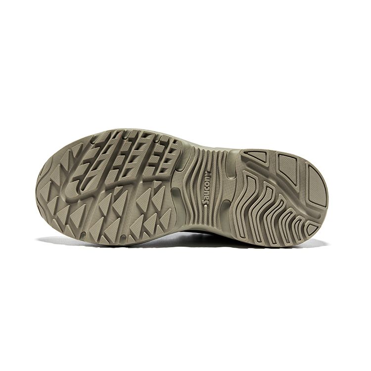 SAUCONY Cyber Web Lace-Up Durable Low-Top Running Shoes Unisex Running Shoes Gray Green S79054-2