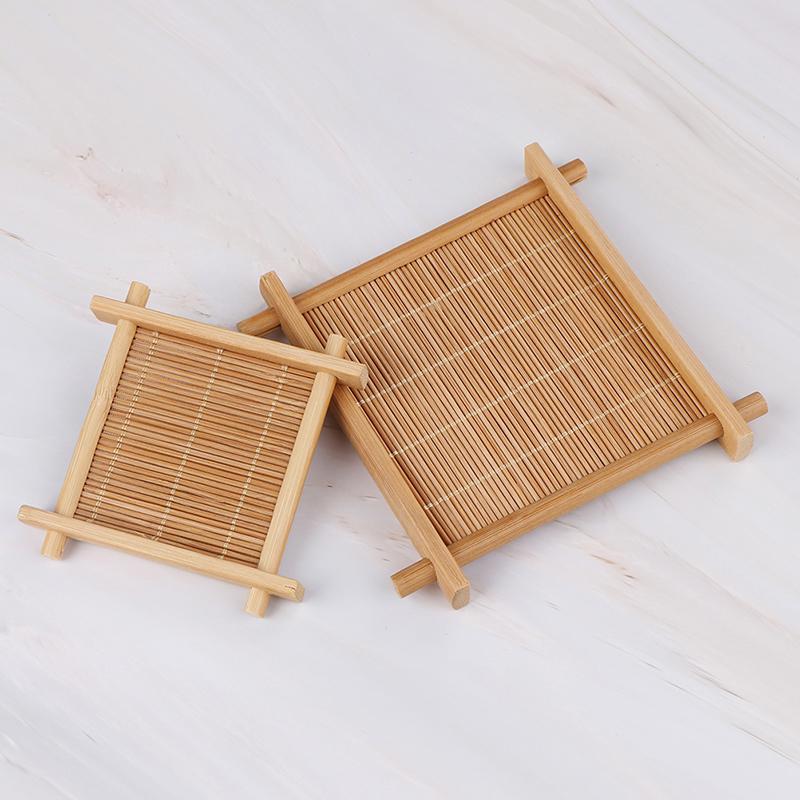 Bamboe Kopjesmat Thee Accessoires Tafel Placemats Onderzetter Huis Keuken Decor