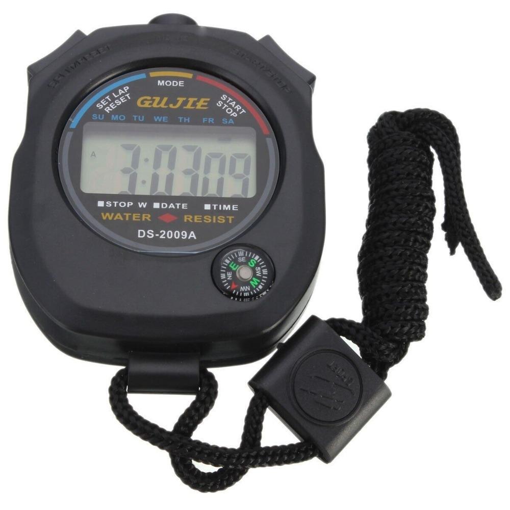 Professional LCD Sports Stopwatch Waterproof Electronic Chronograph Stopwatch Training Timer