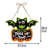 Halloween Hangend Bord Feestelijke Pompoen Vleermuis en Schedel Ontwerpen voor Huis Deur Muur Tuin Decoratie Decor Feest Buiten Binnen Benodigdheden