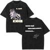 Klassiek Vintage Viktor Tsoi Kino Dubbelzijdig Bedrukt Gewassen T-shirts Mannen Vrouwen Oversized T-shirt Streetwear Russische Rock T-shirts