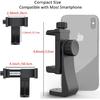 Cell Phone Tripod Mount Adapter, Universal Phone Holder Adjustable Clamp, 360 Degree Rotatable Bracket 1/4" Screw Clip for iPhone, Samsumg, Selfie