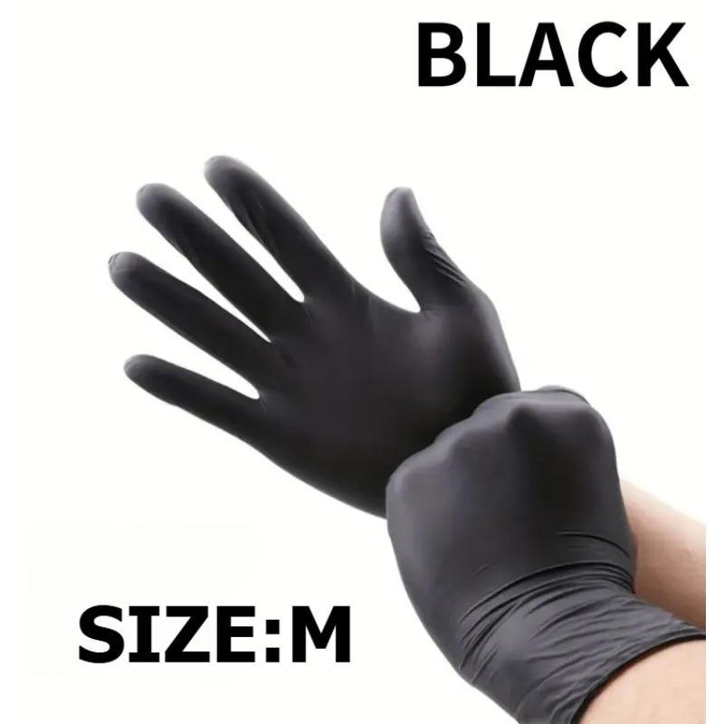Black Reusable Nitrile Gloves Waterproof & Non-Slip Kitchen Cleaning Gloves for Working Cleaning Supplies Disposable Gloves