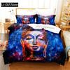 Boeddha Dekbedovertrek Boeddhistische Decoratie Exotisch Etnisch Slaapkamer Gelovige Vakantie Decoratief Dekbedovertrek Beddengoed Sets Voor Vrouwen Mannen Cadeaus