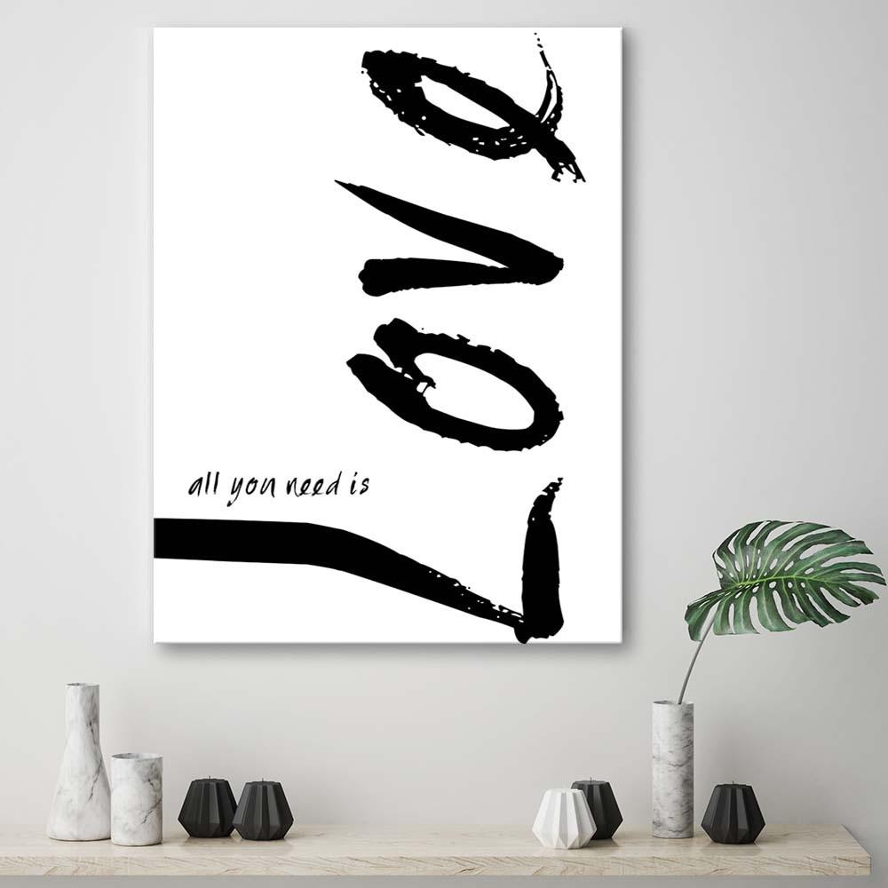 Canvas Print, White Love