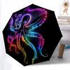 1pc Neon Octopus Automatic Open/Close Umbrella Compact Folding Umbrella, All-Season Portable Umbrella for Women/Men F1124143