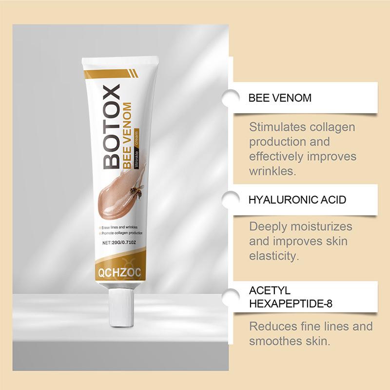 Crème Anti-Rides au Venin d'Abeille 50ml | Lifting & Raffermissante, Réduit les Ridules, Hydratation Profonde, Ingrédients Naturels
