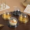 50pcs Mini Transparent Cake Box Container Transparent Cupcake Dome Pastry Baking Packaging Boxes Wedding Party Supplies Gifts
