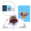 Flower Basket Up Card Romantic 3D Greeting with Envelope Mother's Day