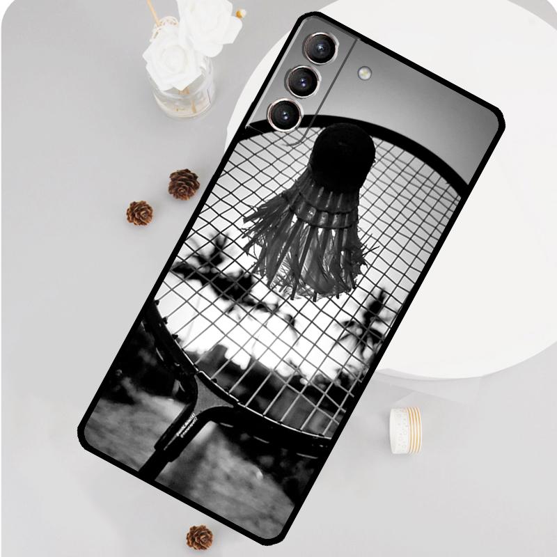 Badminton Sport Phone Case For Samsung Galaxy S25 S26 Ultra S20 S21 S22 S23 S24 Plus S10 S25 FE Funda Cover
