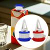 2PCS Milk Bottle Pourer Milk Jug Caps Leak Proof Pouring With Lid For Dairy Shoppe Kitchen Gadget Boxed Juice Drainer
