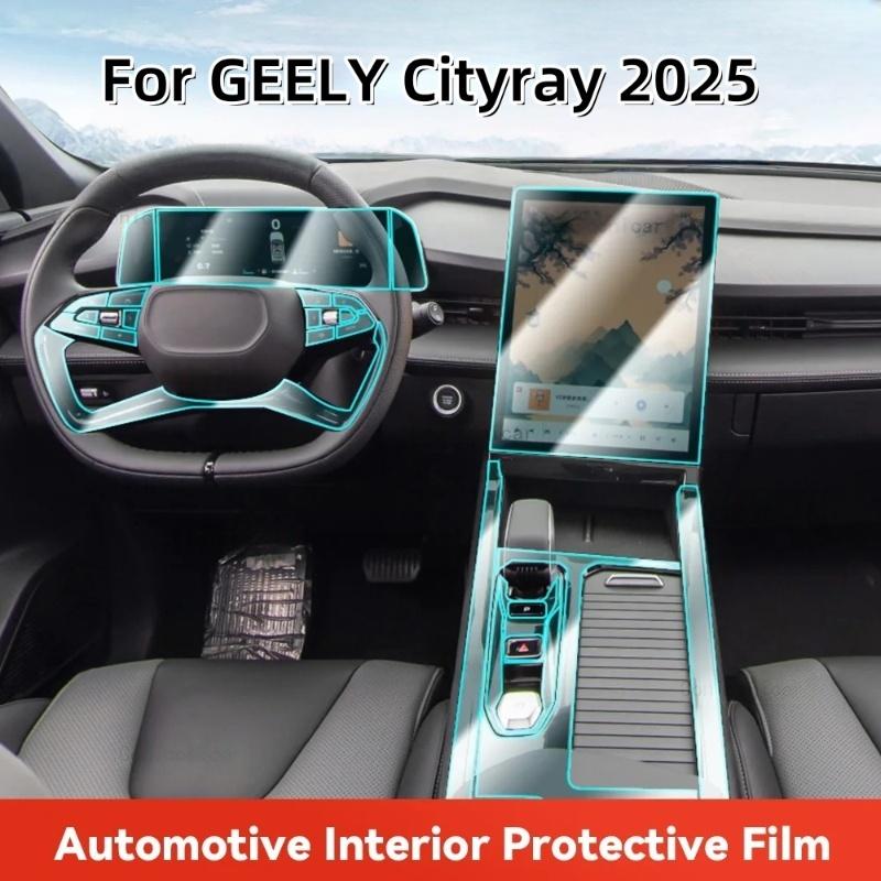 TPU-Folie für GEELY CITYRAY 2025 Transparente Schutzfolie Auto Innenraum Zentralsteuerung Navigationspanel Autoaufkleber Zubehör