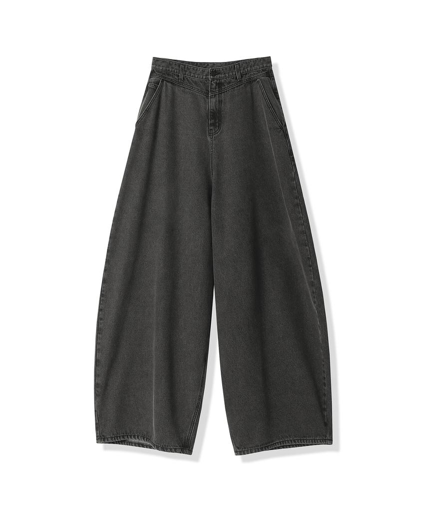 ZENDUST Rothen Wide Denim Pants Cotton Black (B Type)