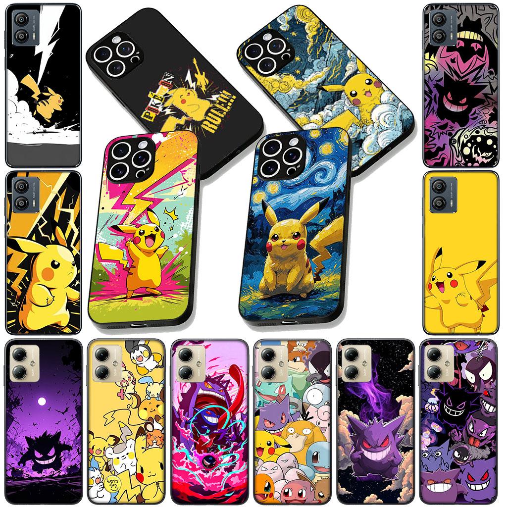 Soft Phone Cover for Samsung Galaxy S25 S24 S23 FE Plus Ultra S7 Edge A16 A15 5G S25+ Case P-Pokemons Gengar P-Pikachus Cute
