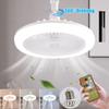 30W E27 LED Ventilateurs de Plafond avec Lumière Télécommande Dimmable Plafonnier Ampoule Intérieur Chambre Lustre avec Ventilateur de Refroidissement 3 Modes