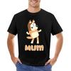 Black T Shirts Mens Workout Shirts Chilli Heeler Mum TShirt Summer Tops Man Clothes Graphic T Shirts