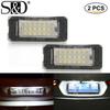 2 DB fehér 18SMD autós LED rendszámtábla fénylámpa gyöngyök BMW Mini Cooper R56 R57 R58 R59 autós fényforrás hibamentes