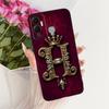 For Infinix Hot 12 Play 12i Royal Crown Initial Letter Couple Phone Case For Infinix Hot12i 12Play Black Silicone Soft Bumpers