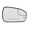 Heated Rearview Mirror Glass Sturdy Easy Tall Wing Mirror Glass for Automobile for Replacement for Mondeo/Fusion 2013‑