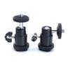 Metal Ball Head Hot Shoe Mount Adapter with 360 Degree Rotation for Standard 1/4 Inch DSLR Cameras LED Photography Lights