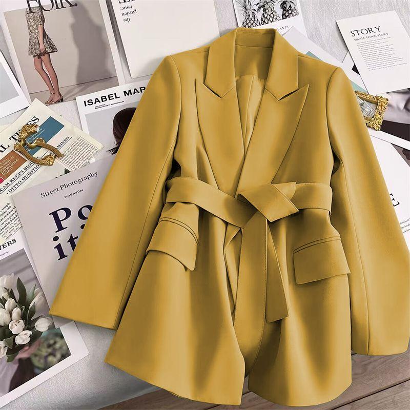 New Green Blazer Jacket Women Style Slim Fit Waist Coat