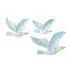3 Pcs Coastal Seagulls Wall Decor Nautical Resin Sea Birds Wall Plaques Ocean Wall Hanging Sculpture for Living Room Bar Cafe Home Decor