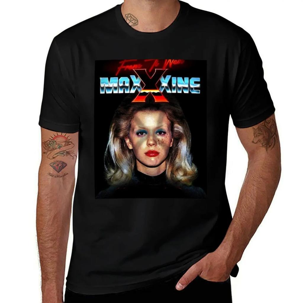 maXXXine (2024) T-Shirt anime tshirt korean fashion oversized graphic tee oversizeds Men's clothing
