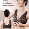 Reggiseno Push-Up Ricamato Stile Cinese: Chiusura anteriore, Sollevamento e Supporto per Seno Piccolo