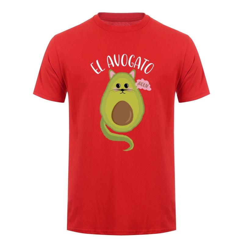 Funny Avogato Cat T Shirt Cute Avocado Cat Graphic Tee Humor Pet Lover Gift Casual Summer Vegan Top DY-332