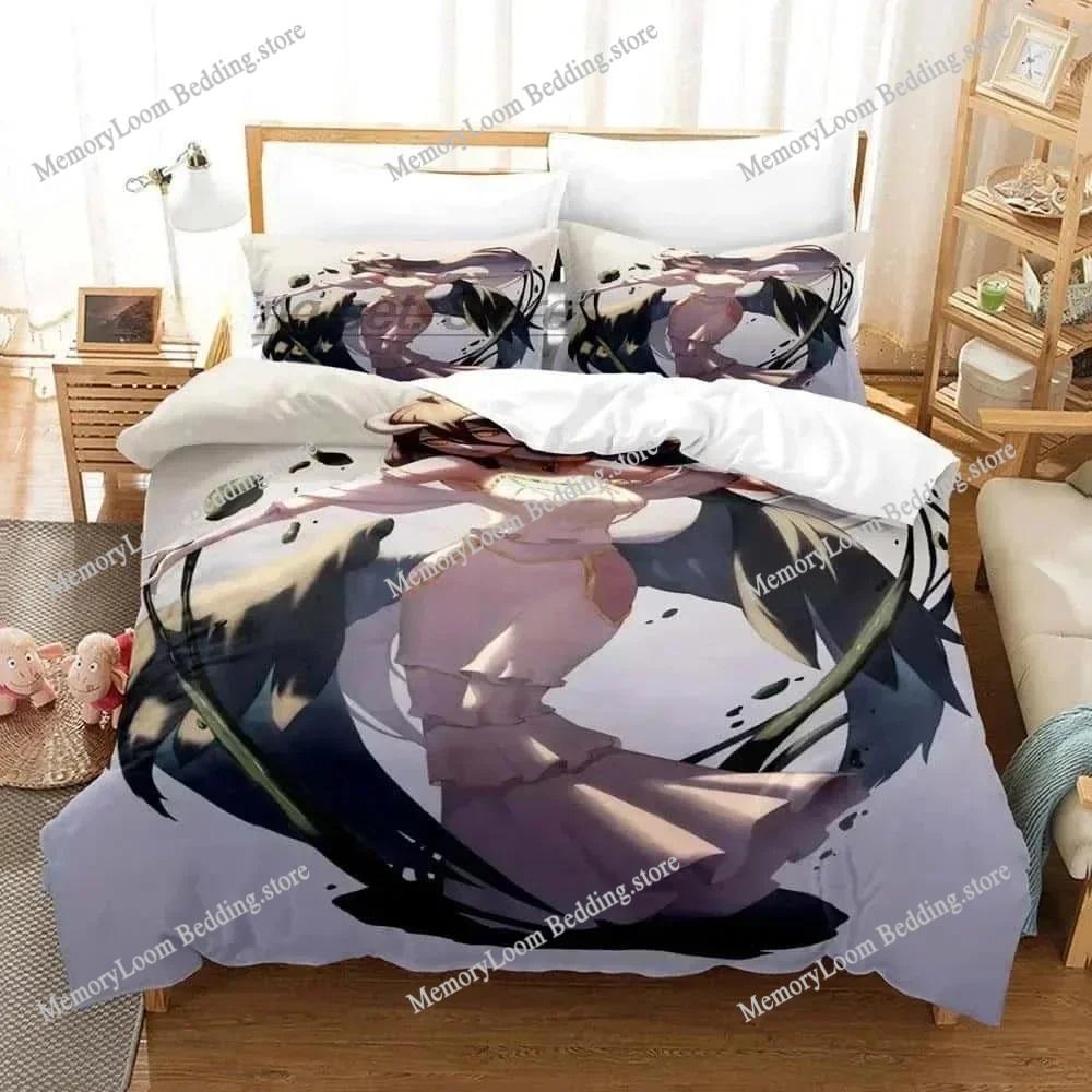 3D Print Skeleton Anime OVERLORD Bedding Set Single Twin Full Queen King Size Bed Set Adult Kid Bedroom Duvet Cover Set