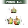 Clear View Glasses Airtight Candy Container for Dry Fruits Sweets and Jewelry with European Designs in Homes Decors