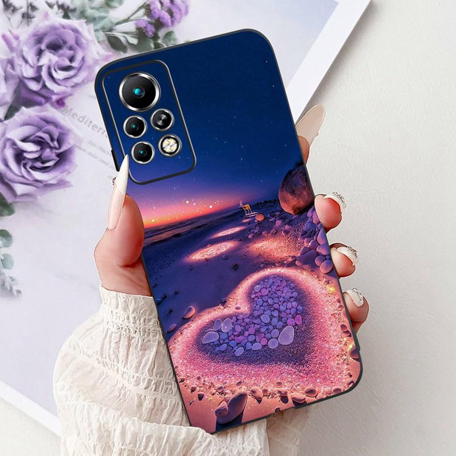 New Design Phone Case For Infinix Note 11 Pro 11S X697 X698 X663 Black Silicone Soft Back Cover For Infinix Note11 11S 11Pro