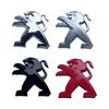 HRUC6 Car Front Rear Logo Emblem Sticker for Peugeot 406 405 205 3008 206 5008 308 208 408 508 407 107 307 Tail Trunk Metal Badge