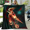 Famous Film Role Nezha Printed Soft Blanket Living Room Bedroom Sofa Bed Blanket Gift Portable Picnic Blanket Luxury Gift