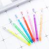 10 Pcs Translucent Pencil Non-Sharpening Stackable Pencils Multipoint Pop Up Plastic Pencil with Erasers for School Office Drawing