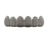 HIOHOP Lattice Pattern 18K Gold Plated Hip Hop Grillz - Top & Bottom Six Teeth Fashion Accessory.