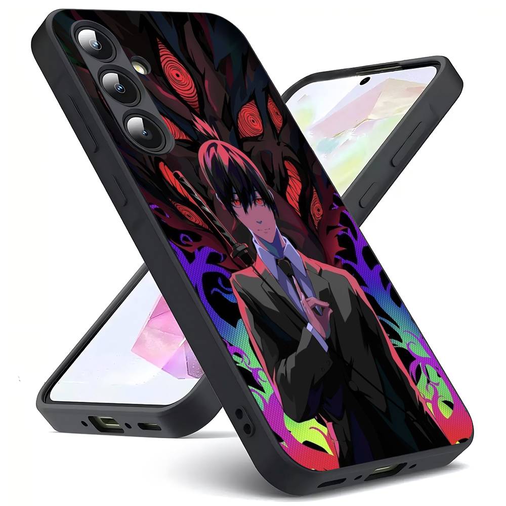 Aki Hayakawa For Samsung Galaxy S24 S23 Ultra S22 S21 Plus S20 Black Soft Silicone Protective Case